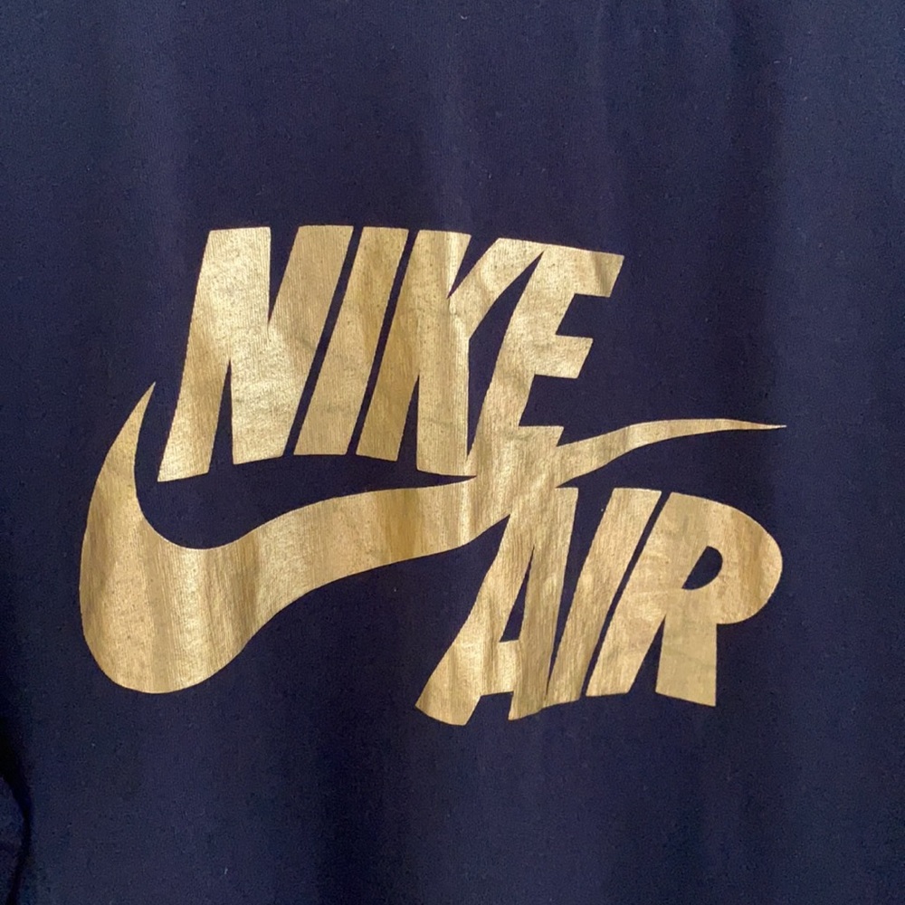 Nike Air Black & Gold Short Sleeve T-Shirt Men's XL - Picture 2 of 3